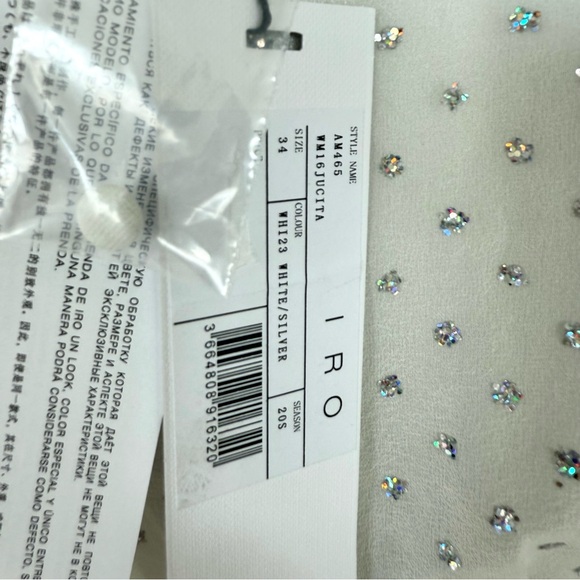 NWT!!! IRO women silk top size 34 FR or XS Retail 350$ - Picture 5 of 8